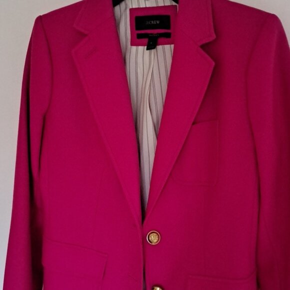 JCrew Rhoades Jacket/Blazer Fuscha Ponk. Sz6 Gorgeous Like New - Picture 2 of 12